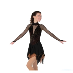 Jerrys Ladies Blackened Bronze Ice Skating Dress (76)