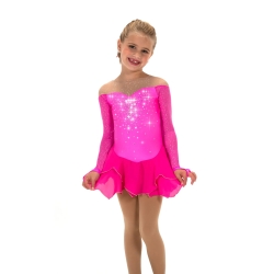 Jerrys Childrens Compelling Ice Skating Dress Pink Glow