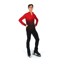 Mens Fade Ice Skating Shirt in Red or Blue