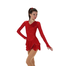 Jerrys Lace Lives On Ladies Ice Skating Dress: Ruby Red