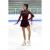 Crystal Fanfare Skating Dress Burgundy