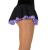 Childrens double georgette skirt black/purple