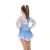 Jerrys Girls Lacey Clouds Figure Skating Dress