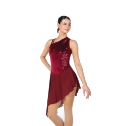 Jerrys Ladies Sequin Chasse Ice Dance Dress: Wine (106)