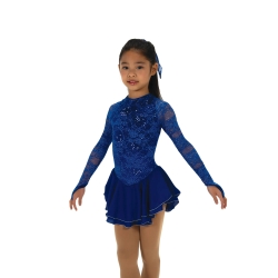 Jerrys Childrens Sequin Lining Skating Dress Blue