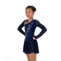 Jerrys Childrens Side Glide Skating Dress Navy Blue