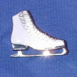 Ice Skating Boot Badge