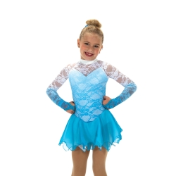 Jerrys Childrens Starting To Snow Ice Skating Dress Blue