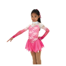 Childrens Starting To Snow Ice Skating Dress Pink