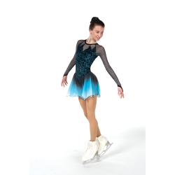 Jerrys Ladies Tinged With Turquoise Ice Skating Dress (73)